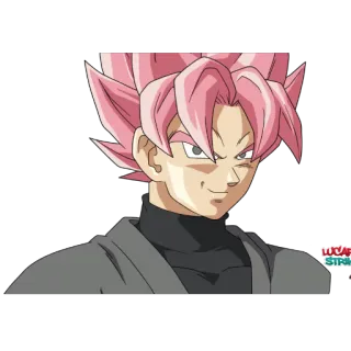 😈 Goku Black Dragon Ball Anime, Desenho animado, Personagem, Goku Black, Dragon Ball telegram sticker
