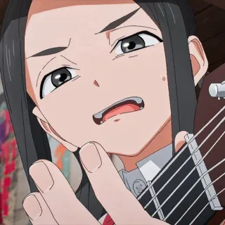 🏷 Anime, Gitarre, Musik, Cartoon, Porträt telegram sticker