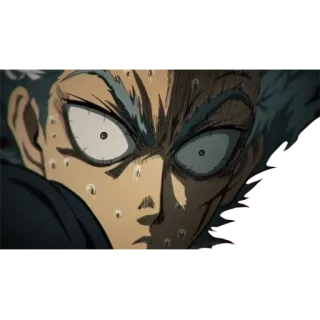 😨 Garou One Punch Man Anime, Garou, One Punch Man, Monstruo, Serio, Sudor whatsapp sticker
