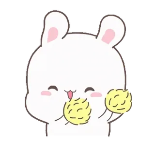 🥳 Hase, Kaninchen, süß, kawaii, Tier telegram sticker