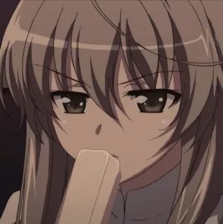 🦷 Anime, Mädchen, Eis am Stiel, Süß, Manga whatsapp sticker
