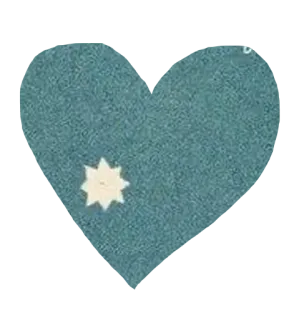 💙 сердце, наклейка, синий, звезда, заплатка whatsapp sticker