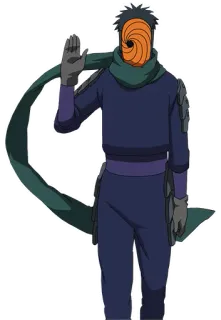 ✋ Tobi Naruto อนิเมะ, นินจา, ใส่หน้ากาก, ชั่วร้าย, ผู้ร้าย telegram sticker
