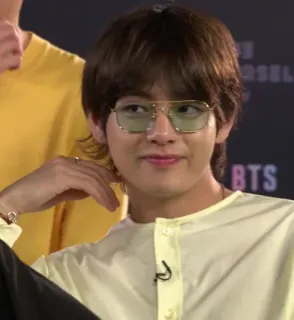 🍃 V BTS kpop, muziek, zanger, beroemdheid, v, bts telegram sticker