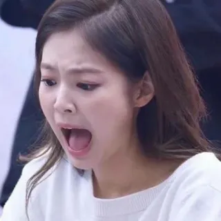 😱 woman, shock, scared, expression, emotional, surprise telegram sticker