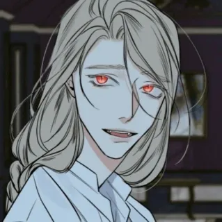 🧬 vampiro, anime, manga, fantasía, personaje, ilustración telegram sticker