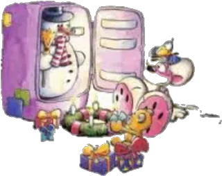 🎅 boneco de neve, Natal, presentes, geladeira, inverno telegram sticker
