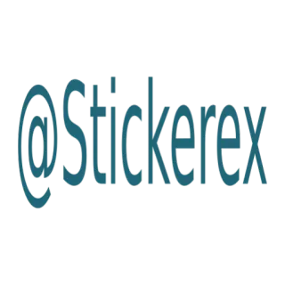 🔴 @stickerex sticker, stickerex, at symbol, text, username, social media telegram sticker