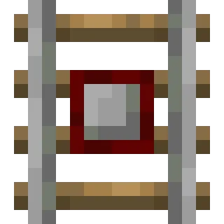 🛤 minecraft, рельсы, редстоун, блок, игра, пиксельный telegram sticker