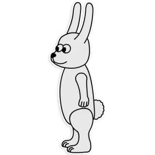 😀 กระต่าย, บันนี่, การ์ตูน, สัตว์, น่ารัก, สติกเกอร์, ภาพประกอบ telegram sticker