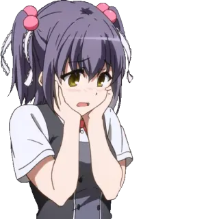 😳 อนิเมะ, มังงะ, การ์ตูน, ผู้หญิง, ตัวละคร, น่ารัก telegram sticker