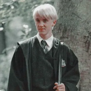 🪐 Draco Malfoy Harry Potter Draco Malfoy, Harry Potter, Sonserina, bruxo, uniforme escolar telegram sticker