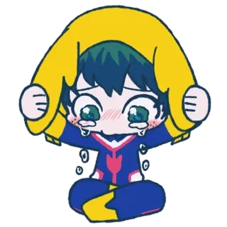 😭 Izuku Midoriya My Hero Academia Anime, Manga, Weinen, Deku, My Hero Academia, Izuku Midoriya, Sticker telegram sticker