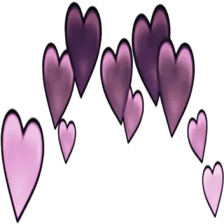 💖 Herzen, Liebe, Valentinstag, Lila, Rosa whatsapp sticker