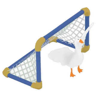 🥅 ガチョウ, サッカー, ネット, ゲーム, 鳥, 動物 telegram sticker