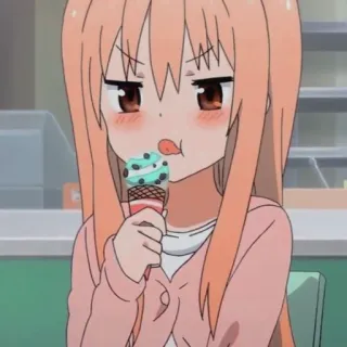 🥤 Anime, Fille, Glace, Mignon, Kawaii telegram sticker