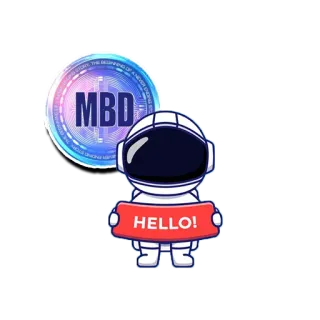 👋 HELLO! astronaut, coin, currency, hello, space, greeting telegram sticker