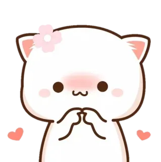 😳 Katze, niedlich, kawaii, Aufkleber telegram sticker