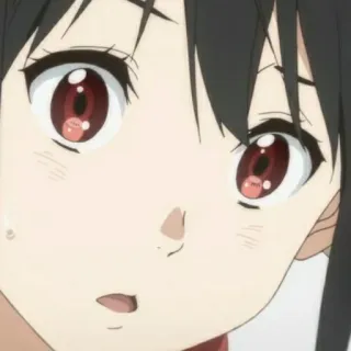😮 anime, girl, portrait, manga telegram sticker