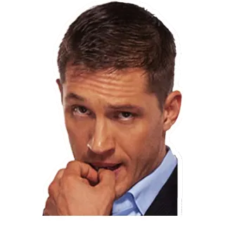 😏 Tom Hardy attore, celebrità, uomo, ritratto telegram sticker