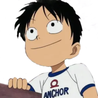 🙃 ANCHOR anime, child, character, cartoon, anchor, uniform telegram sticker