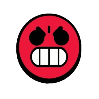 🤬 enojado, rojo, cara, emoji, expresión whatsapp sticker