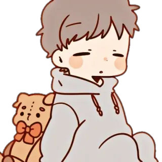 🌨 Cartoon, Baby, Teddybär, Süß, Kleinkind, Kind telegram sticker