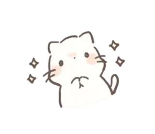 ✨ kat, schattig, sticker, dier telegram sticker