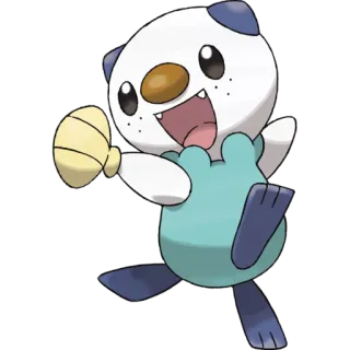 🐉 Oshawott pokemon, oshawott, cute, anime, cartoon telegram sticker