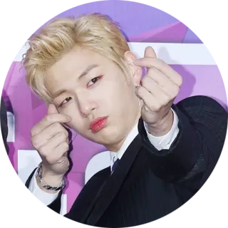 ❤️ kpop, love sign, asia, idola, penyanyi, pria whatsapp sticker