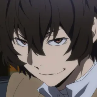 ☄ Dazai Osamu Bungo Stray Dogs Anime, Manga, Retrato, Personaje, Dazai, Osamu, Bungo Stray Dogs whatsapp sticker