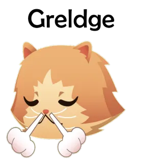 🐱 Gredge gato, desenho animado, animal, laranja, fofo, Gredge telegram sticker
