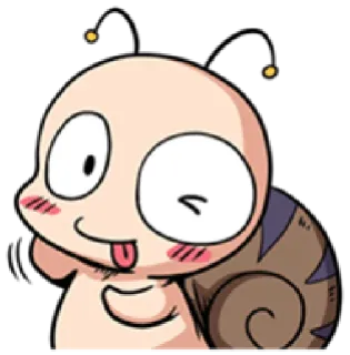 😅 Cartoon, Schnecke, Anime, Süß, Figur, Lustig, Illustration telegram sticker