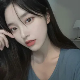 🫐 woman, girl, portrait, face, asian, beauty telegram sticker