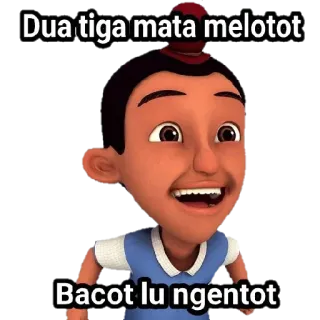 🤔 Dua tiga mata melotot
Bacot lu ngentot Kreskówka, Zły, Wściekły, Meme, Wyraz telegram sticker