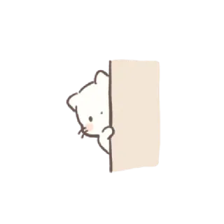 💌 猫, 偷看, 动物, 可爱, 插图, 贴纸 telegram sticker