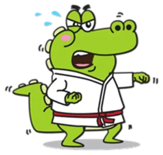 Crocodile @stickersb2b telegram stickers