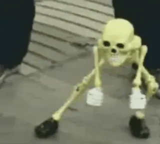 🌟 skeleton, dancing, halloween, funny, bones, spooky whatsapp sticker