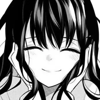 ❤️ Anime Mädchen, lächelnd, fröhlich, Manga, Kawaii telegram sticker