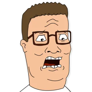😱 Hank Hill King of the Hill dibujos animados, texas, propano, gracioso, animación whatsapp sticker