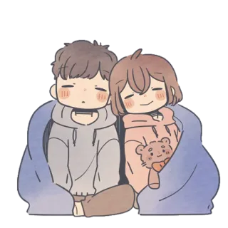 🐻 amore, coppia, carino, romantico, cartoni animati telegram sticker