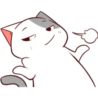🤷 mèo, động vật, hoạt hình, tự mãn, dễ thương, nhãn dán telegram sticker