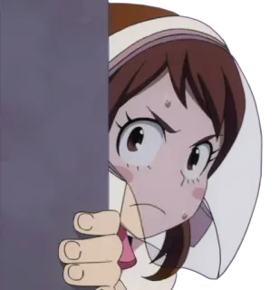 😠 Ochaco Uraraka My Hero Academia Anime, Dibujos animados, Ochaco Uraraka, My Hero Academia telegram sticker