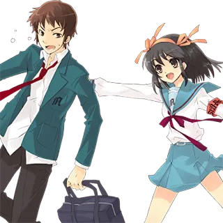The Melancholy of Haruhi Suzumiya :: @line_stickers telegram stickers