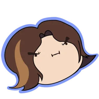 😔 dessin animé, personnage, visage, illustration, autocollant telegram sticker