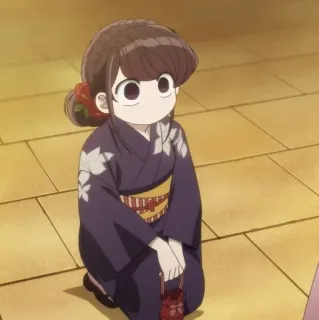 🪁 Komi Shouko Komi Can't Communicate Anime, Garota, Komi Não Consegue se Comunicar, Komi Shouko, Yukata, Fofa telegram sticker