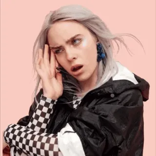 🕸 Billie Eilish Popstar, Sänger, Billie Eilish, Promi, Musik telegram sticker