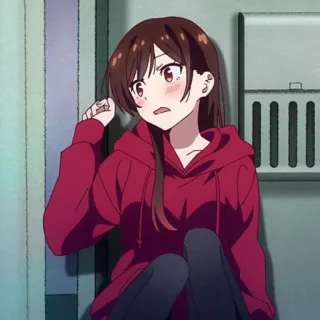 ✨ Chizuru Ichinose Rent-A-Girlfriend Anime, Chizuru Ichinose, Rent-a-Girlfriend, Mignon, Dessin animé, Manga telegram sticker