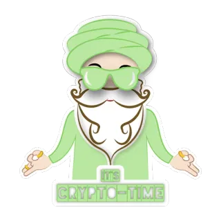 Crypto Guru Merch By QAACOIN telegram stickers