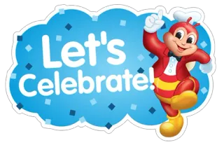 🥳 Jollibee Let's Celebrate! jollibee, celebration, philippines, food, fast food, mascot telegram sticker
